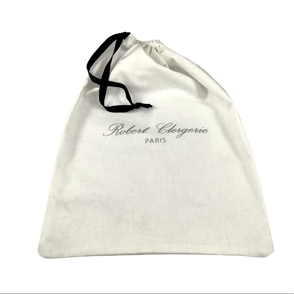 Robert Clergerie Paris White Drawstring Dust Bag